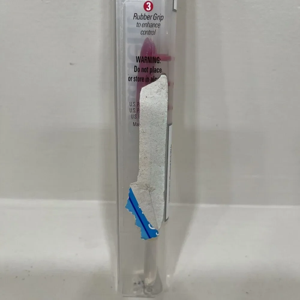Mentadent 51 Toothbrush Soft Full Head Flared Side Bristles Pink Red Handle